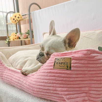 Hi buddie Removable And Washable Plush Warm Dog Bed